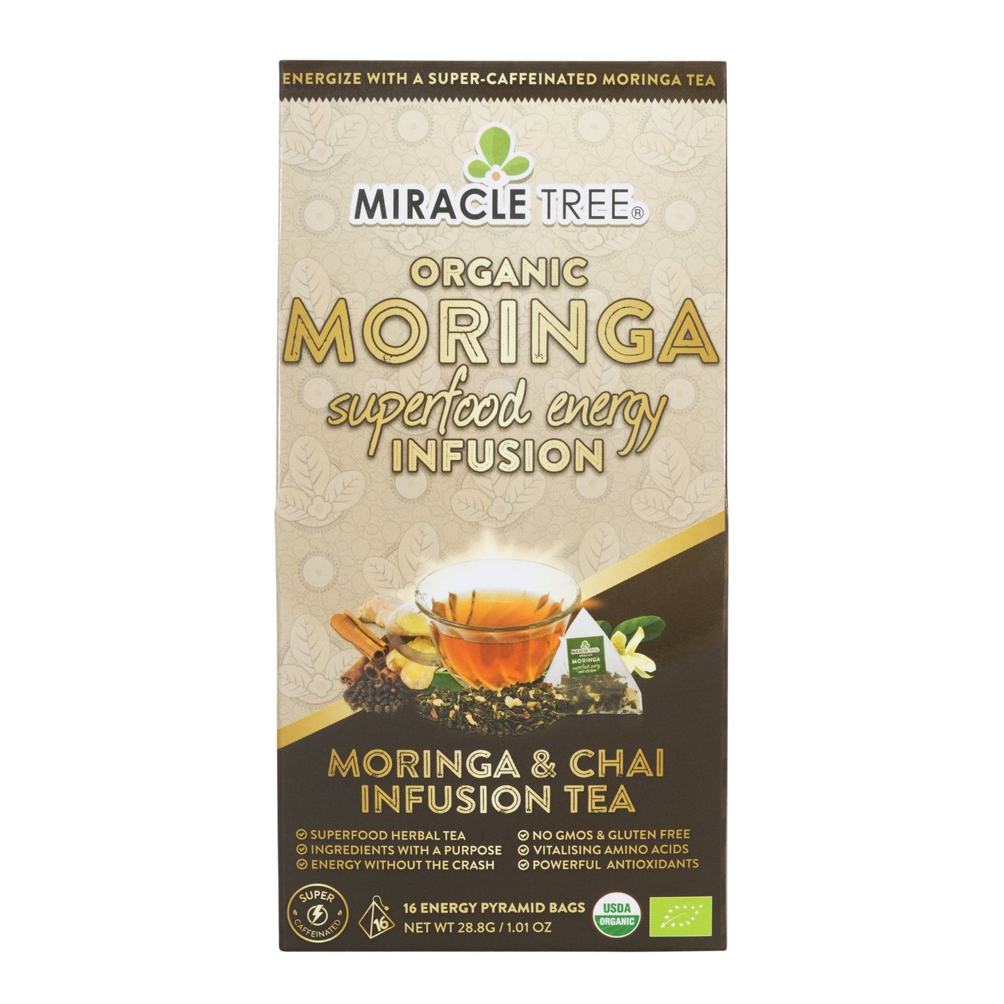 Energy Moringa Tea Starter Set, 5 Flavors