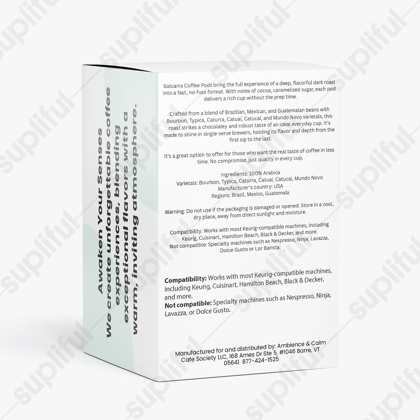 Solcarra Coffee Pods (Dark Roast)