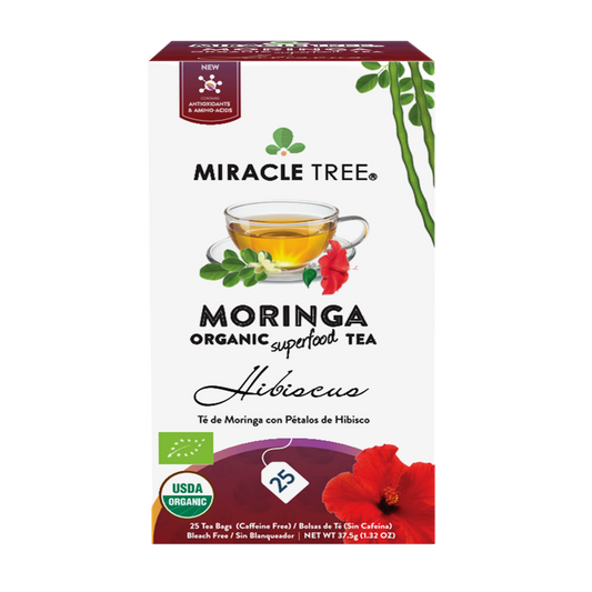 Organic Moringa Tea, Hibiscus